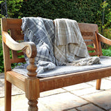 Darwin Chenille Checked Tartan Throw Blanket - 100% Recycled