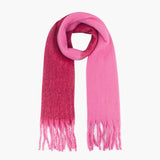 Pink/Red Colourblock Heavyweight Scarf