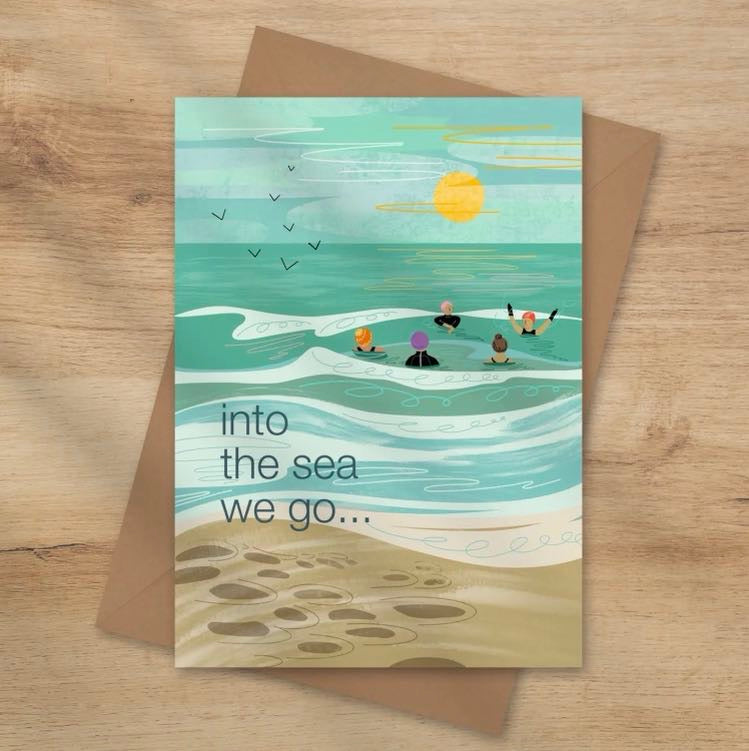 Into the Sea We Go Greeting Card