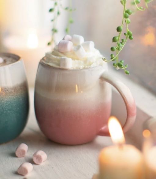 Dip Glazed Ombre Pink Mug - Sass & Belle