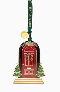 Door Gold Enamel Christmas Decoration