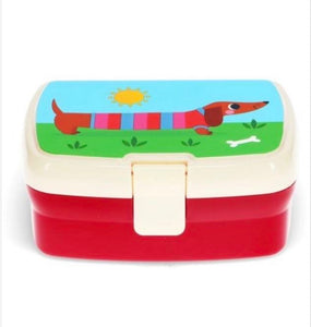 Sausage Dog Lunch Box with Tray