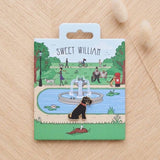 Schnauzer (Black) Dog Pin - Sweet William