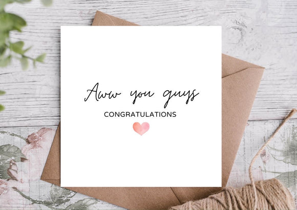 Congratulations card 