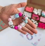 Kitten bead making kit | Beading craft kit | Bracelet making | Gift for girls | Girls party