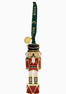 Nutcracker Gold Enamel Christmas Decoration