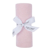 Cellular Cotton Baby/Cot Blanket - baby pink colour