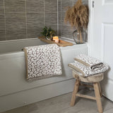 Luxury Jacquard Leopard Bath Towels - 100% Cotton