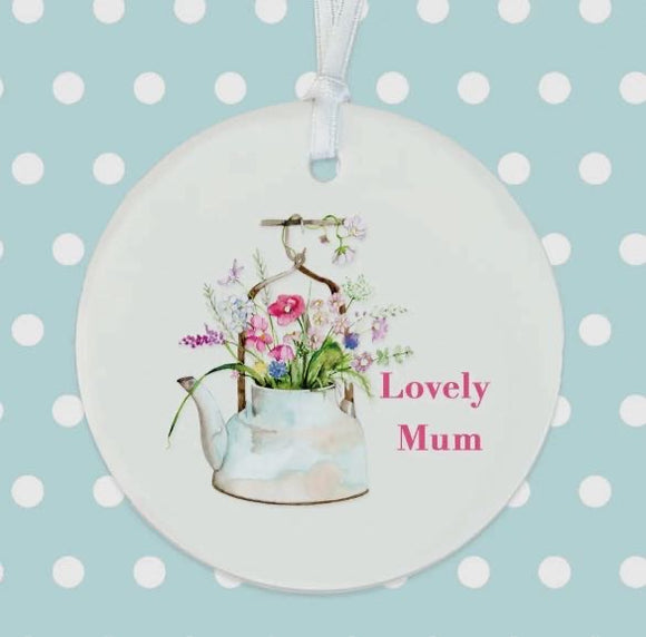 Lovely Mum Hanging Keepsake Decoration - Mum Gift