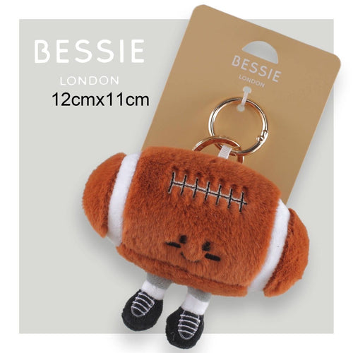 PLUSH RUGBY BALL CHARM