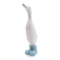Large Resin Duck in Wellies - Light Blue