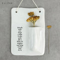 East of India Friends Make You laugh Wall Vase