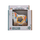 JUMINI Push Along Unicorn Wooden Toy (Boxed)