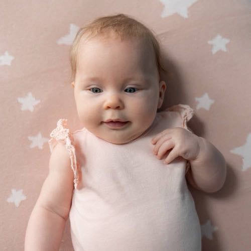 Pink Stars Baby Blanket