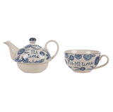 Blue Willow Floral Tea For One - Sass & Belle