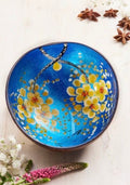 Coconut Bowl With Flower Design