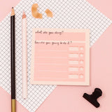 Memo pad - break it down by oh laura