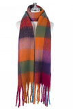 Chunky Multi Coloured Check Scarf