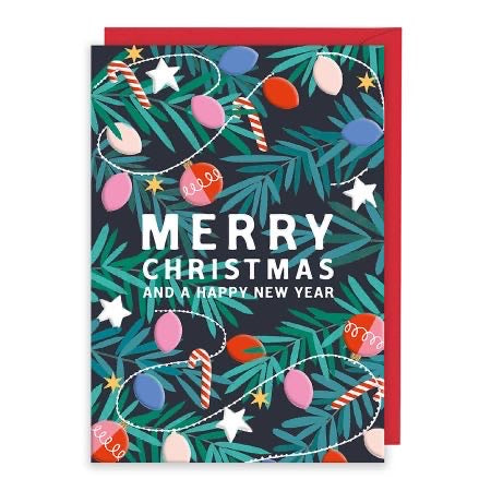 Merry Christmas - Christmas lights Card