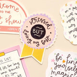Vinyl sticker - stressed but doing my best