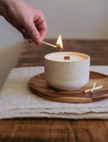 Wild Strawberry & Vanilla Soy Wax Candle with Wooden Wick