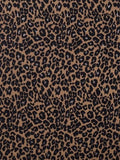 Chocolate Leopard Print Soft Winter Scarf