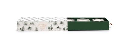 CYPRESS & FIR RIBBED MERCURY GLASS BOXED GIFT SET (3 X 56G) by designworks