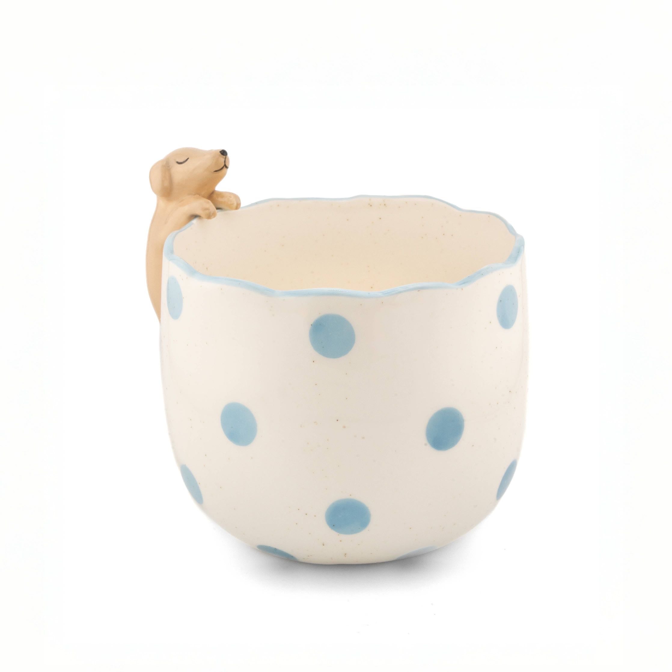 Peeking Dog Planter