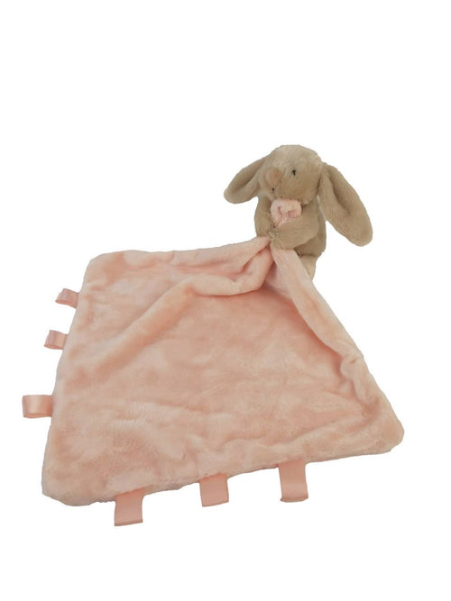 Beige Bunny Plush Baby Comforter Blanket