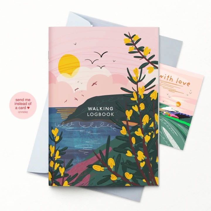 Walking Logbook by Onneke | Illustrated Gift for Walkers