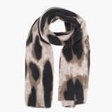 Neutral Leopard Mediumweight Scarf