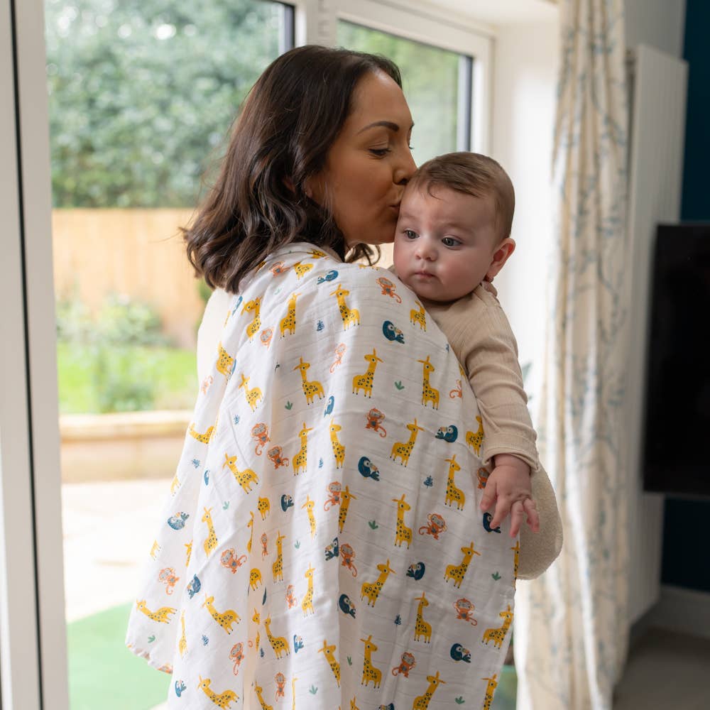Savanna Animals Baby Muslin