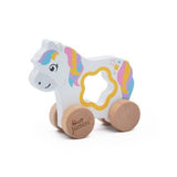 JUMINI Push Along Unicorn Wooden Toy (Boxed)