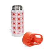 Stainless steel water bottle 500ml - Pink daisy