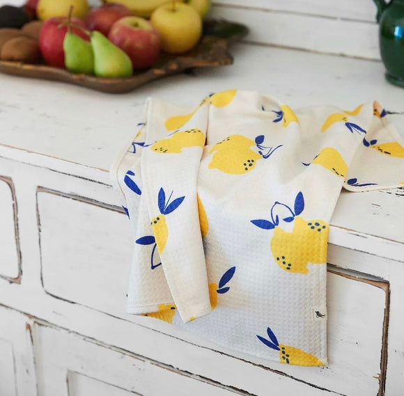 Dock & Bay Tea Towels - Stripes or Lemons (75 x 45cm)