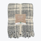 Darwin Chenille Checked Tartan Throw Blanket - 100% Recycled