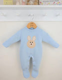Blue Bunny Romper: 0-3 months