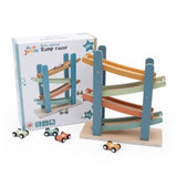 Retro Wooden Ramp Racer Toy - Jumini