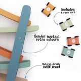 Retro Wooden Ramp Racer Toy - Jumini