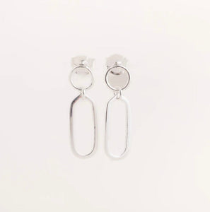 Silver Chain Link Earrings