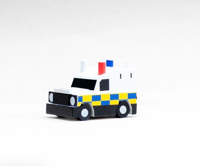 The Wee Police Van Wooden Model | Northern Ireland Gift