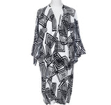 Black & White Aztec Swimwear Tunics/Holiday Cover Up