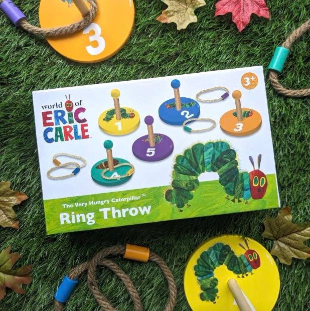 The Very Hungry Caterpillar Children's Wooden Ring Toss Set - Fun For All The Family