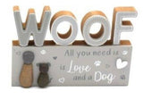 Cat & Dog Wooden Pebble Signs