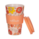 70's Floral Travel Coffee Cup - Sass & Belle