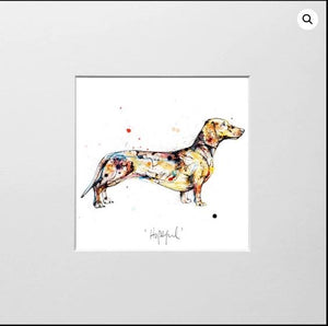 Hopeful - Dachshund Mini Print - Kathryn Callaghan Mini Print