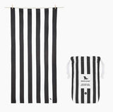 Cabana charcoal stripe dock and bay towel