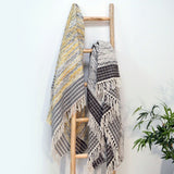 Arizona Zig Zag Heavyweight Herringbone Throw Blankets
