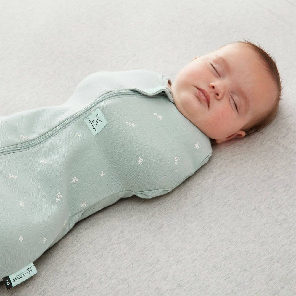 ergoPouch Cocoon Swaddle Bag 1.0 TOG, Sage, 0-3 Months