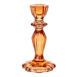Orange Glass Candle Holder | Home Decor | Gift |